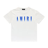 Amiri T Shirt Gradient Letter Flower Casual Short Sleeve T-shirt