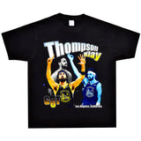 Film Star T Shirt Klaythompson Washed Distressed Printed American T-Shirt Retro Loose Short Sleeve