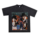 Film Star T Shirt Short Sleeve Loose Retro American Design T-shirt