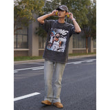 Basket Ball Star T Shirt Basketball Kyrie Irving Short Sleeve Printed American T-Shirt Retro Pure Cotton