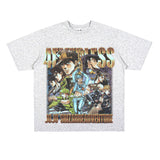 Film Star T Shirt Short Sleeve Loose Retro American Style Trend Cotton T-shirt