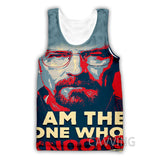 Heisenberg T Shirt 3d Digital Printing Breaking Bad Men Women Casual Vest