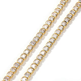 Chains hip hop copper square zircon tennis chain Hiphop St. Valentine's Spectrum