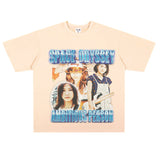 Film Star T Shirt Loose Heavy Retro Street T-shirt Men and Women
