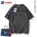Nasa T Shirt Cotton Short-Sleeved T-Shirt Men'S Summer Loose Casual