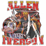 Nba T Shirt Allen Iverson Printed Short-Sleeved T-shirt Heavy Men and Women