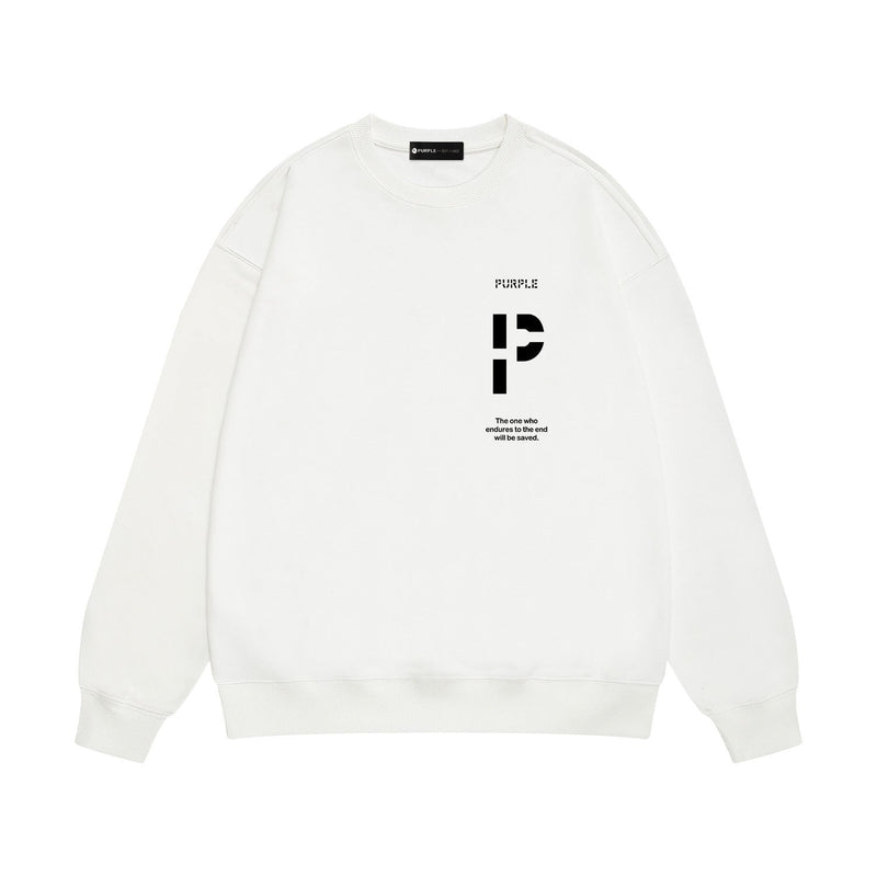 Purple Brand Sweatshirt Loose Crew Neck Sweater
