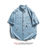 Men's Shirts Loose Denim Shirt Men's Summer Coat
