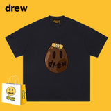 Drew T Shirts Cotton Heavy Short Sleeve Smiley Face