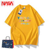 Nasa T Shirt Cotton Short Sleeve Couple T-Shirt Summer Half Sleeve Men