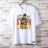 Basketball Sports T Shirt Loose-Fitting Pure Cotton Short Sleeves T-Shirt Boys Basketball Sports Curry