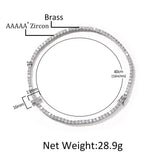 Chains Hip Hop 4MM Cross Copper Zircon Tennis Chain Necklace St. Valentine's Spectrum