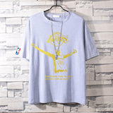 Basketball Sports T Shirt Nba Basketball Clothes James Printed Short Sleeve T-Shirt Men'S Cotton Loose