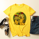 Heisenberg T Shirt Deadly Poison Man Fashion Cartoon Print Loose Crew Neck T-shirt Top