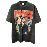 Drake T Shirts Hip Hop Drake Print Short Sleeve