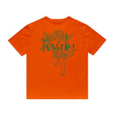 Amiri T Shirt Printed Casual Hip Hop round Neck Short Sleeve T-shirt