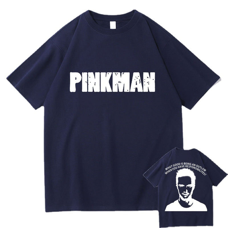Heisenberg T Shirt Breaking Bad Printed Men's Short Sleeve Couple Casual T-shirt