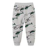 Boy Pants Children's Trousers Autumn Printed Aircraft Boys' Pants Children Sports Pants