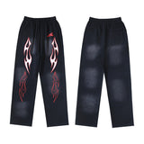 Mens trendy Hoodie & Pants Wash Water Make Old Hoodies Sweater Trousers