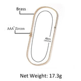 Chains 2mm Copper with AAA Zircon Tennis Chain Necklace St. Valentine's Spectrum