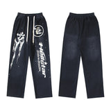 Mens trendy Hoodie & Pants Wash Water Make Old Hoodies Sweater Trousers