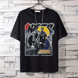 Basketball Sports T Shirt Loose Basketable Nets Durant Korean Style Trendy Printing Basketball Sport Short Sleeve T-Shirt Men
