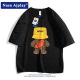 Nasa T Shirt Cotton Short-Sleeved T-Shirt Men'S And Women'S Loose Top