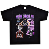 Basket Ball Star T Shirt Jason Williams Basketball Washed Distressed Printed American Retro T-shirt for Men