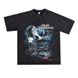 Film Star T Shirt Cotton Loose Nostalgic Short Sleeve American Retro Trendy T-shirt