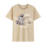 Basketball Sports T Shirt Summer Short-Sleeved T-Shirt Male Handsome Loose Student Nasa Astronaut