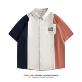 Men Shirts Summer Short Sleeve Shirt Men's T-shirt Loose All-Match Casual