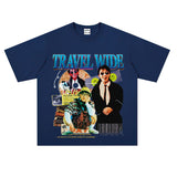 Film Star T Shirt Stephen Chow Short-Sleeved American Retro T-shirt for Men