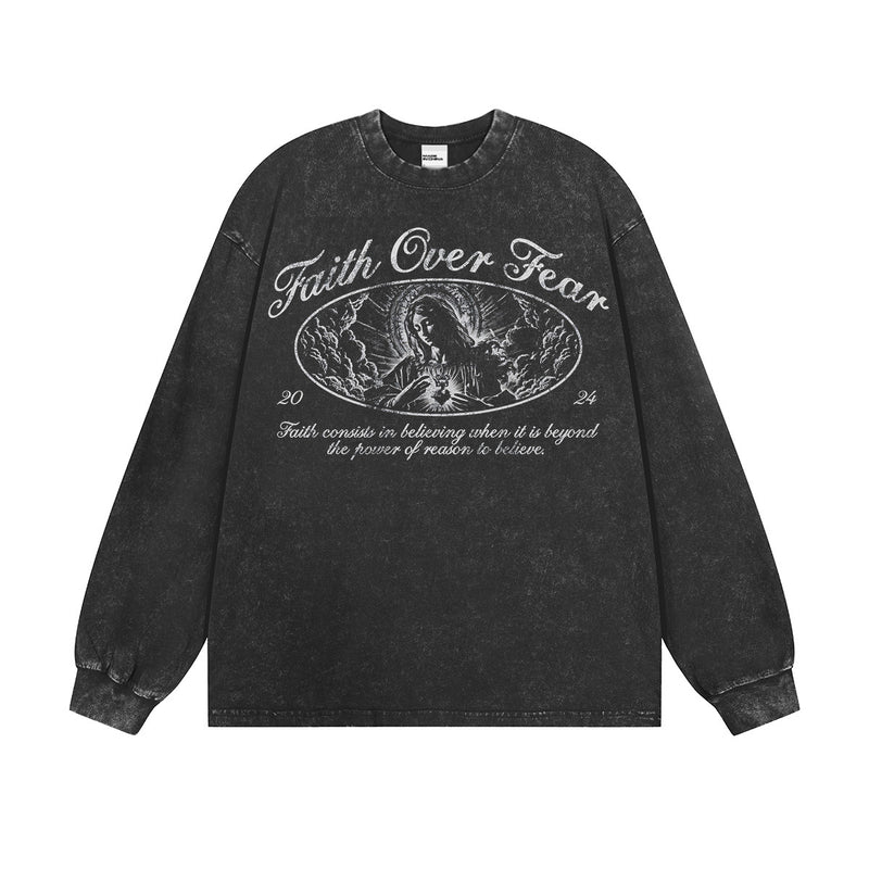 Vintage T-shirts Vintage Printed Short Sleeve T-Shirts Washed and Old
