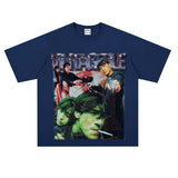 Film Star T Shirt Movie Fallen Angel Short Sleeve Loose Retro American Street T-shirt Men and Women