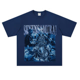 Film Star T Shirt Trendy Cotton Short Sleeve Loose round Neck Retro T-shirt for Men and Women