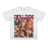 Film Star T Shirt Classic Movie Kill Bill Short Sleeve Loose Street Printed T-shirt Men and Women