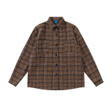 MIJKO Mens Jacket Plaid Jacket Unisex