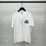 Cp Company T Shirts Embroidery Casual Crew Neck Short Sleeves
