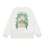 Casablanca Long sleeve T-shirt Crew neck loose terry sweater