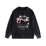 Purple Brand Distressed Sweatshirt Retro Vintage Crew Neck Sweater