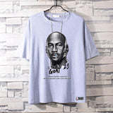 Basketball Sports T Shirt Basketball Sports Trendy Printed Short-Sleeved T-Shirt Men'S Loose