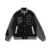 Aape Jacket Men's and Women's Casual Baseball Uniform Jacket Coat