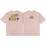 Gallery Dept T-Shirt Hand Painted Ink Splashing Alphabet Washed Retro Short Sleeve T-Shirt