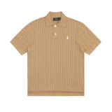Ralph Lauren Knitted sweaters Ralph Lauren Knitted Short Sleeved Shirt POLO Lapel Knitted Short Sleeve Small Twist Lapel T-Shirt