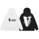 Vlone Hoodie Autumn/Winter Big V Letter Pullover Hooded Sweater
