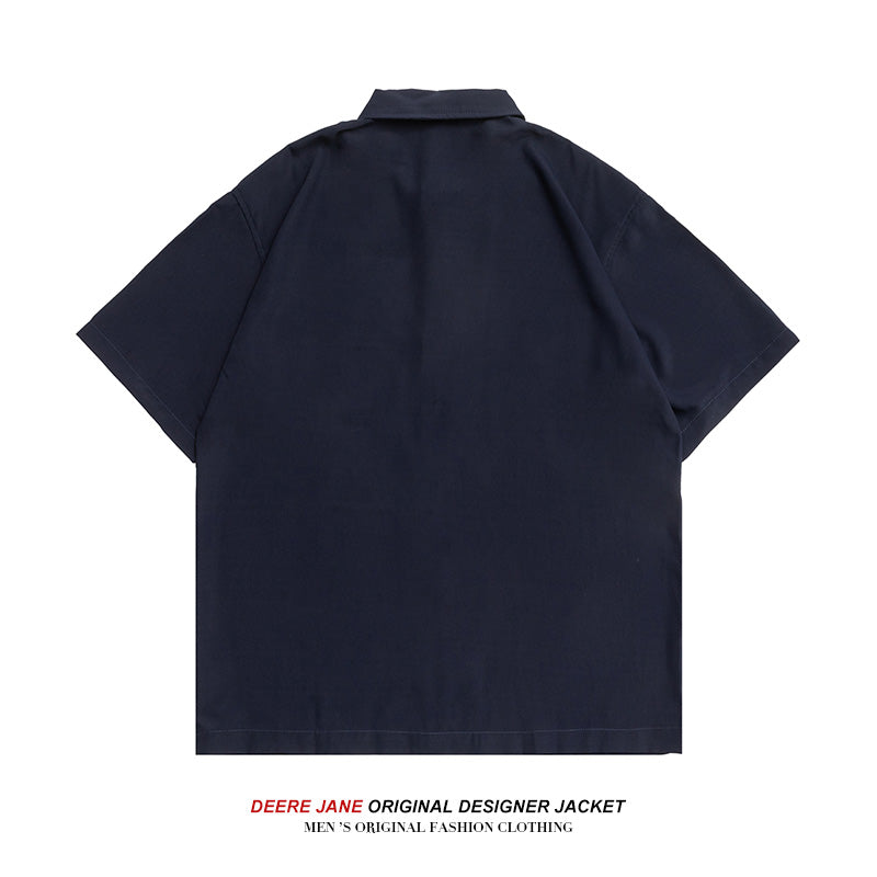 Men's Shirts Summer Loose Short Sleeves Shirt Men's Casual Jacket