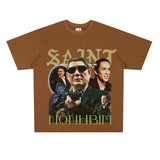 Film Star T Shirt Loose Heavy American Retro Street Personality T-shirt Men