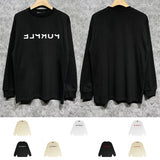 Purple Brand Long Sleeve T-Shirt Fashion Loose Long Sleeve Top