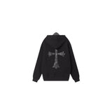 CHH Chrome Heart Hoodie Croix Cross Hooded Sweater Loose Zip Hoodie