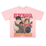 Film Star T Shirt Loose Heavy Street Small Neckline T-shirt Men and Women